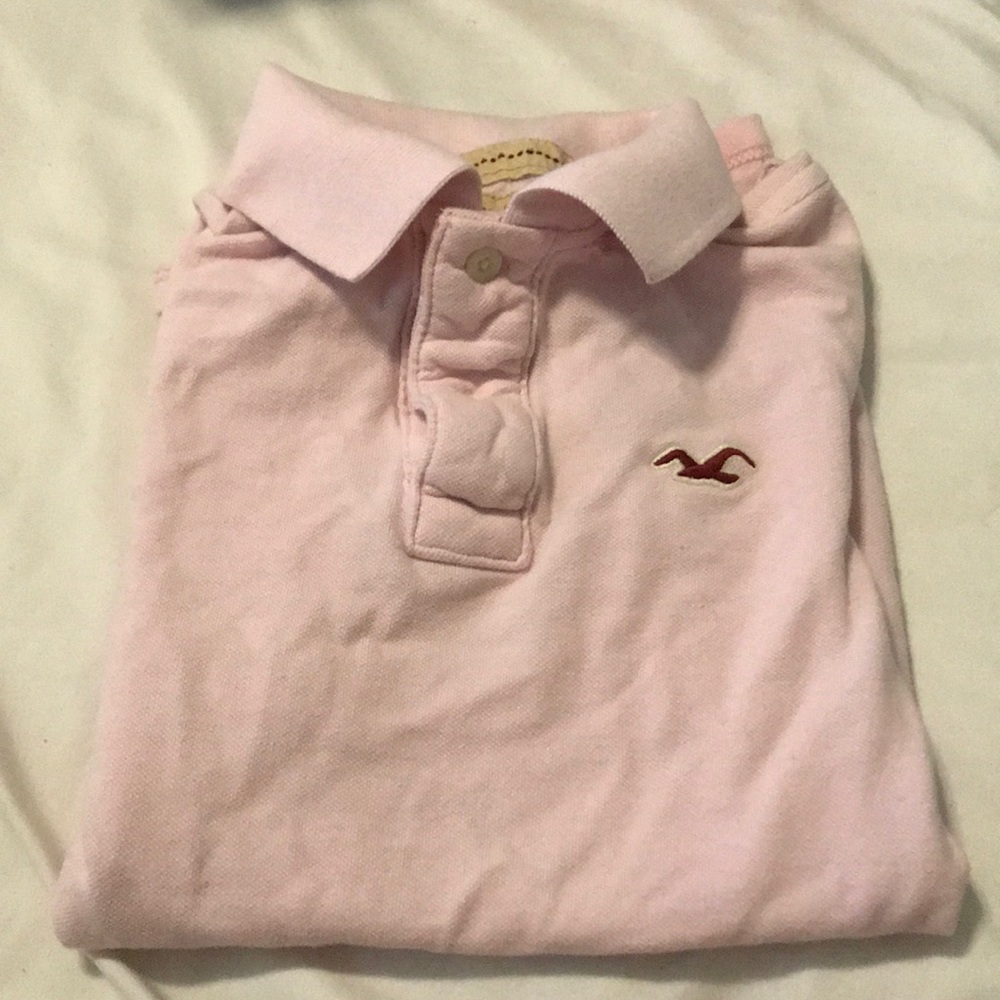 Hollister Short Sleeve Pink Polo Size XS
